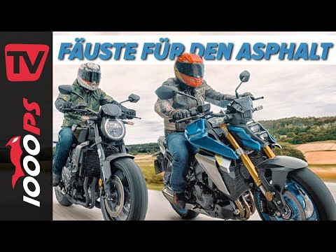 Wahre Power Naked Bikes! Suzuki GSX-S1000 vs. Honda CB1000R Black Edition Vergleich