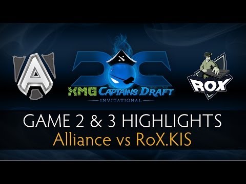 Dota 2 Alliance vs. ROX.KIS- Game 2 and 3 Highlights - The XMG Captains Draft Invitational