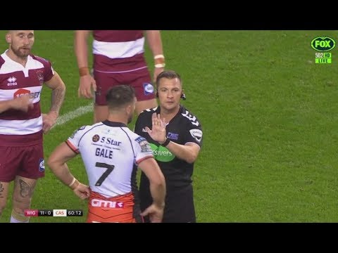 Referee Ben Thaler - "Are you the captain? Control him." [Wigan vs Castleford '18]
