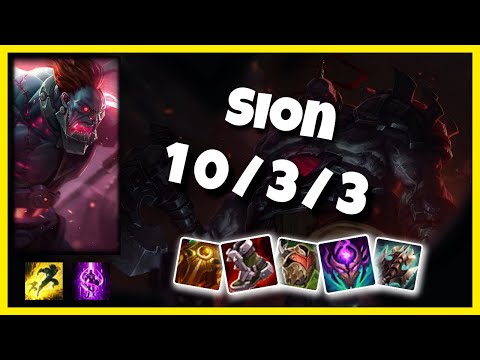 Sion vs Kayn Top 10.25 Challenger S11 Gameplay (10/3/3) - EU