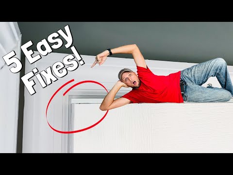 How to Fix a Door That Won't Close!  Door Hitting Top of Frame