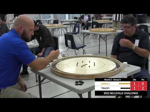 2022 Belleville Crokinole Challenge - Tracey v Langill - Round Robin