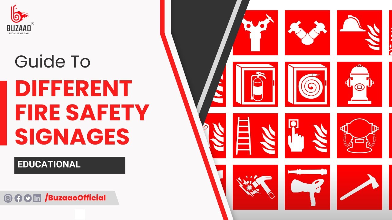 Guide to Different Fire Safety Signages | Fire Equipment Signs | Fire Action Signs | Buzaao