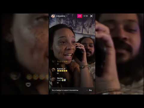 Growing Up Hip Hop Briana Latrise Goes Live With Her Ex and Talks To Her Ex's Baby Mom Drunk