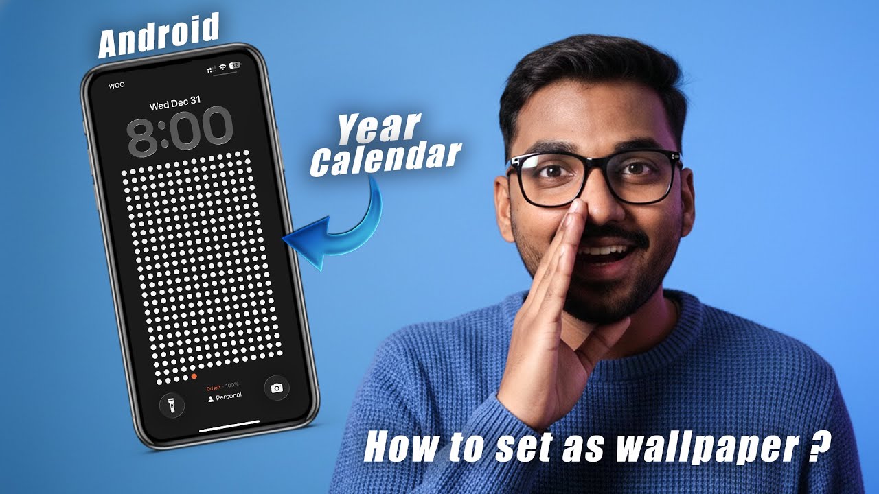 The life calendar wallpaper in Android | | life calendar setting | how to set the life calendar