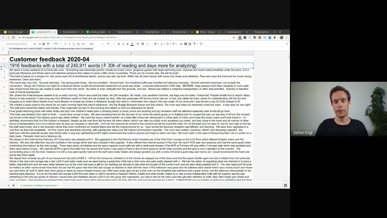 DeepOpinion tutorial