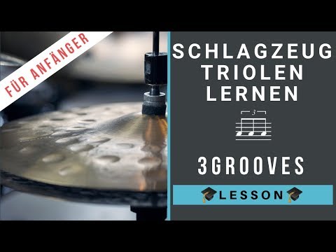 Schlagzeug Triolen lernen - 3 triolische Grooves