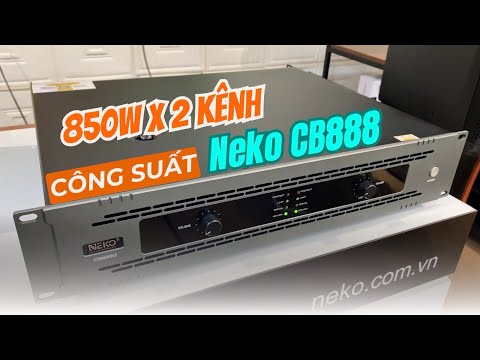 Công suất Neko CB888 cho phòng karaoke gia đình 850W x 2 kênh