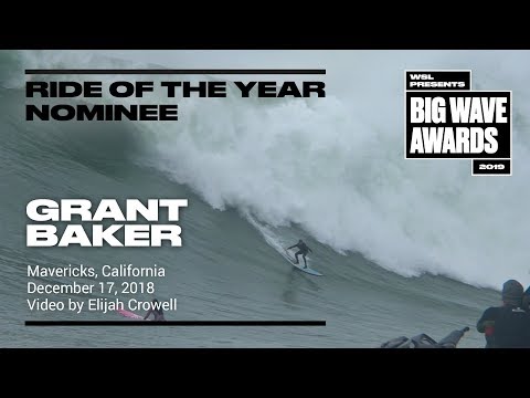 Grant Baker at Jaws - 2019 Paddle Nominee - WSL Big Wave Awards