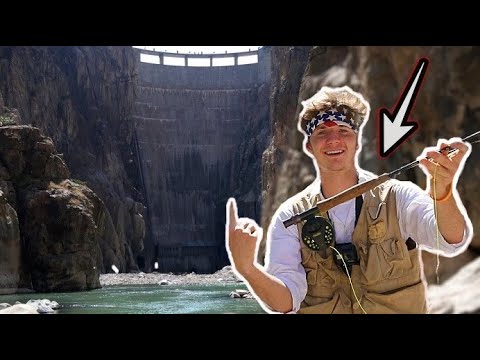 FLY FISHING below MASSIVE DAM for Wyoming Trout