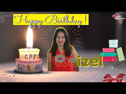 Animated Birthday Card - Happy Birthday Reizel