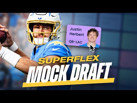 Fantasy Football MOCK DRAFT | Superflex PPR Expert Picks, Strategy & Advice
