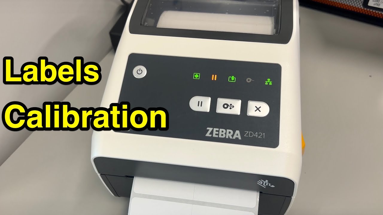 How to: calibrate Zebra ZD421 label printer.