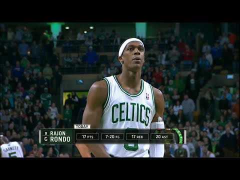 Rajon Rondo Full Triple-Double Highlights 2012.03.04 vs Knicks - 18 Pts, 17 Rebs, 20 Assists!!!