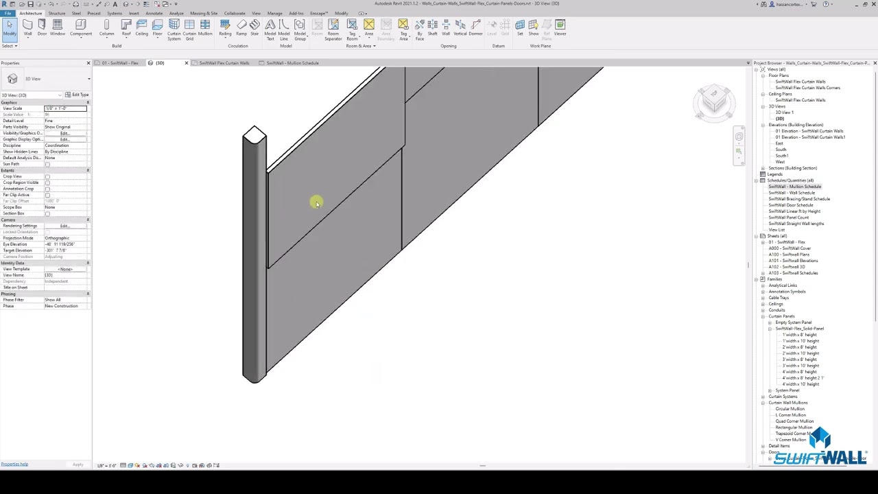 SwiftWall® Flex | BIM Tutorial for Creating Corners in Revit
