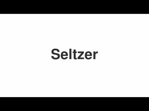 Part of a video titled How to Pronounce "Seltzer" - YouTube