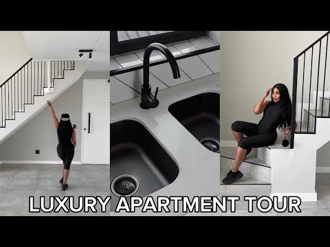 My Luxury 2 Storey Empty Apartment Tour | Marble Finishes, Black Accents & Minimal Design
