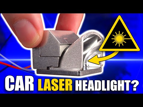 LASER Headlamp for Cars?!? How strong is its laser? | Find out how it works and how to power it up