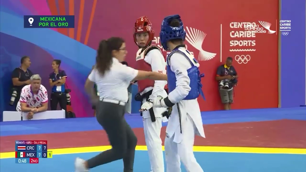 FERNANDA HERNÁNDEZ se queda con la MEDALLA DE PLATA de TAEKWONDO en CENTROAMERICANOS