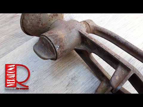 Rusted of antique poppy mill Restoration