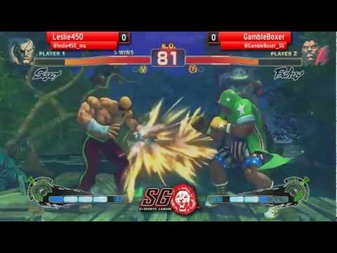 Dixon (Boxer) vs Leslie (Sagat) - FT5 Deuce rules (SEL SFAL Sn1)