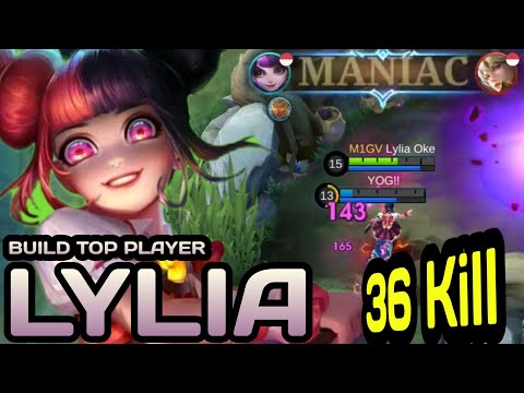 36 Kills!!! Darah ga habis2 ditemenin ESTES ! LYLIA GAMEPLAY! SOLO RANK