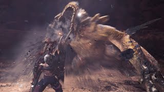 すっかりランサーのおやつと化したティガレックスくん【MHWI:モンスターハンターワールド アイスボーン】