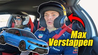 My Ride-Along with F1 Champ Max Verstappen in a Honda Civic Type R