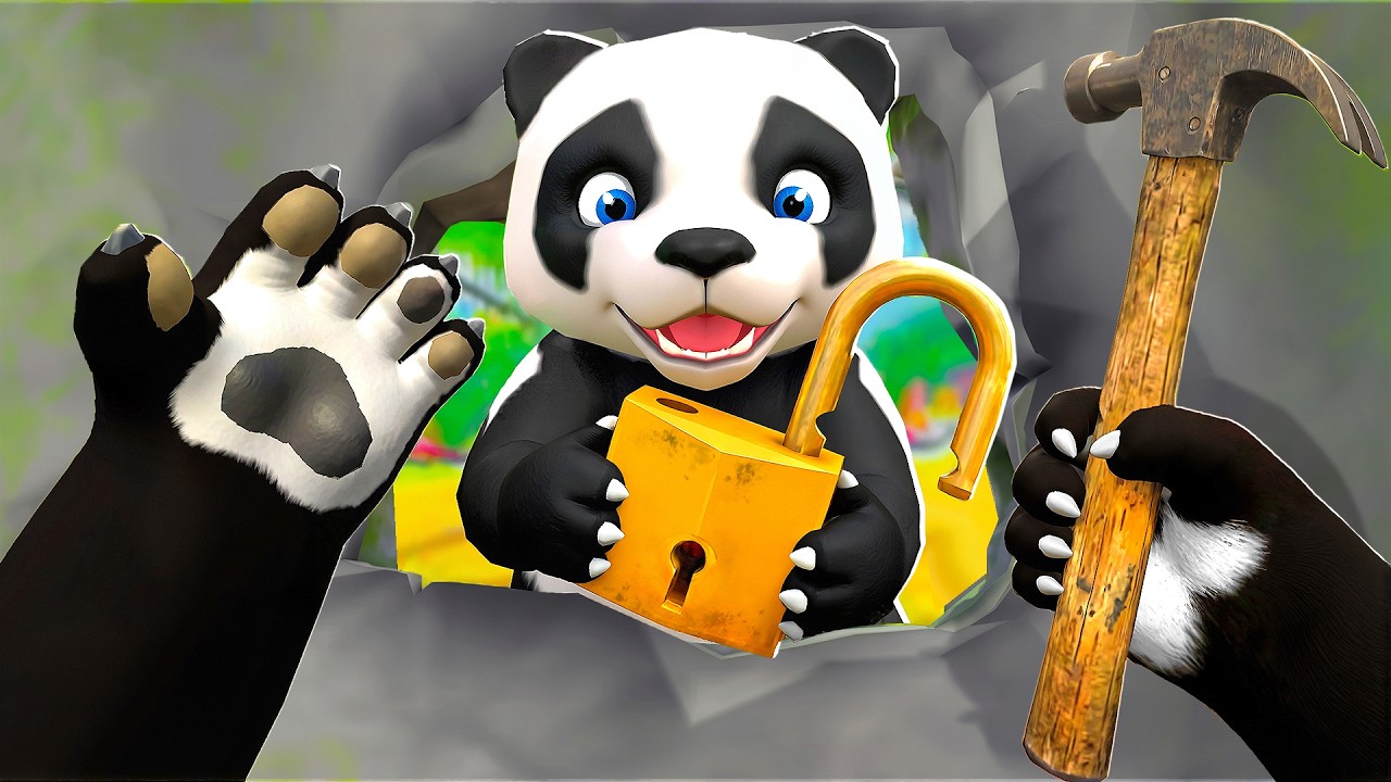 Trying to ESCAPE Panda Enclosure - Panda Simulator