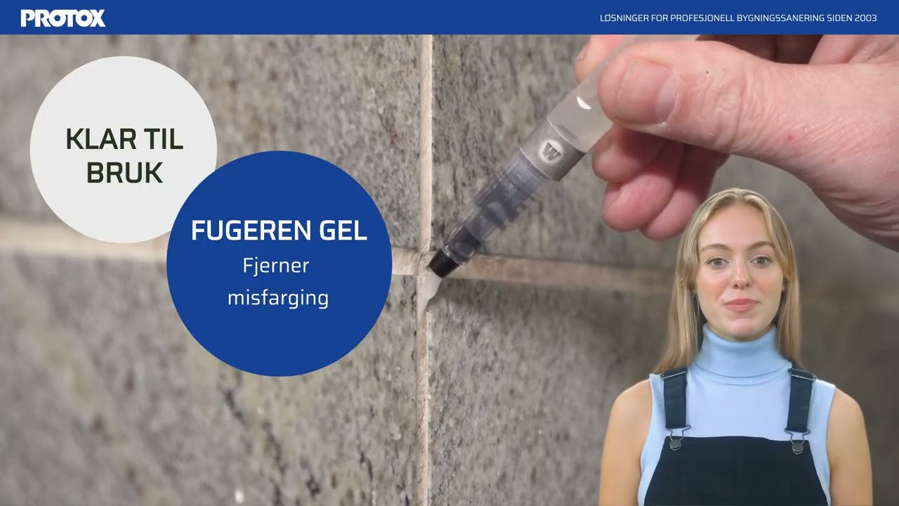 ProtoxFugeRen - Komplett Sett for Muggfjerning og Fugebleking