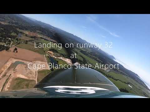 Landing at Cape Blanco State Airport