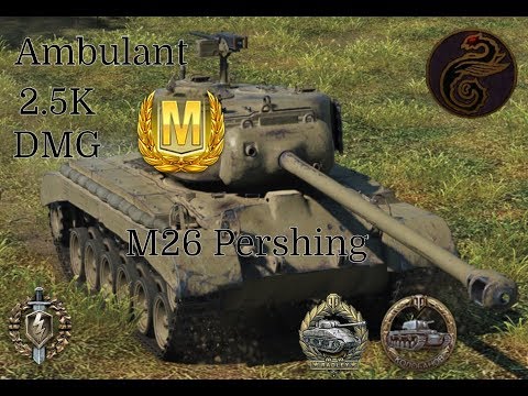 World of Tanks Blitz: M26 Pershing the close call run in battle of Falls Creek
