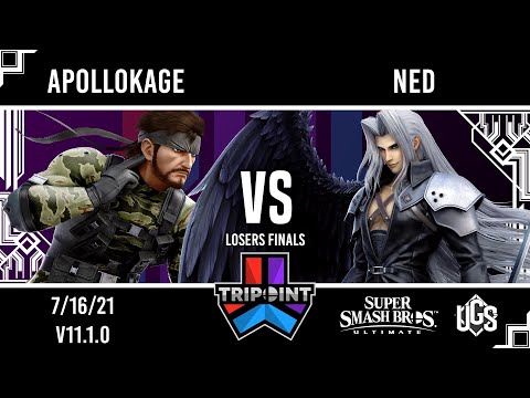 Tripoint Smash 105 - Losers Finals - ApolloKage(Snake) Vs. Ned(Sephiroth)