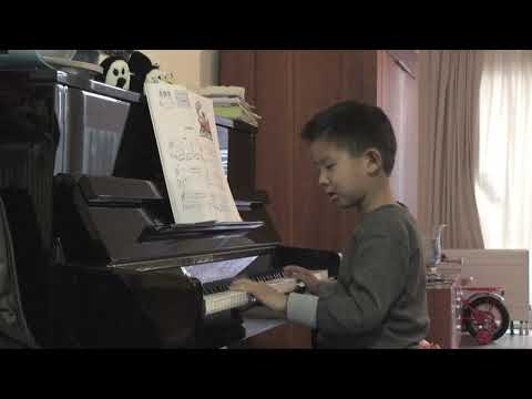 Victor Hu, 7 jaar, opname voor Junior Concours