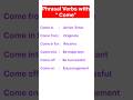 Phrasal verbs with "come"and its meaning 🤨