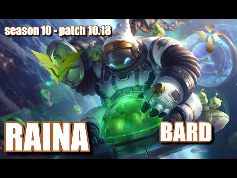 【韓国サーバー/M1】V3 Raina バード(Bard) VS パイク(Pyke) SUP - Patch10.18 KR Ranked【LoL】