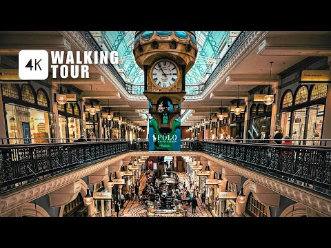 Walk-through the Queen Victoria Building - Sydney Australia | 4K