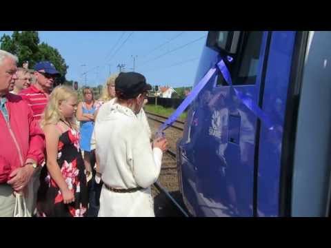 Gantofta station när tågset Stålfarfar döptes