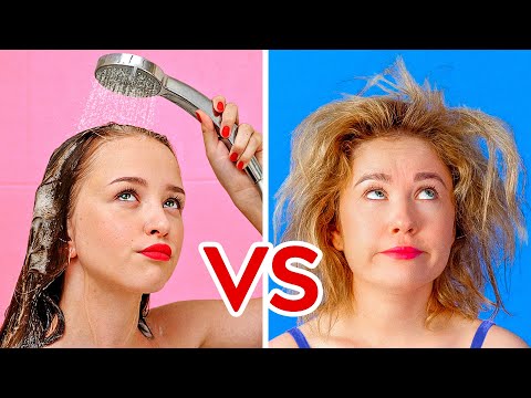 PROBLEMAS DE CABELLO LARGO VS. CORTO || Situaciones incómodas por 123 GO!