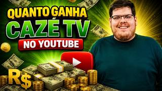 QUANTO GANHA O CANAL CAZETV ? | GANHOS REAIS 2026