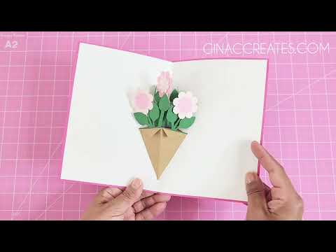 Flower Bouquet Pop-up Card for Mother's Day!