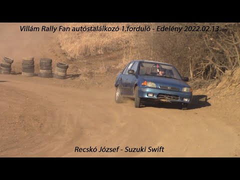 Recskó József - Suzuki Swift Villám Rally Fan autóstalálkozó 1.forduló - Edelény 2022.02.13.