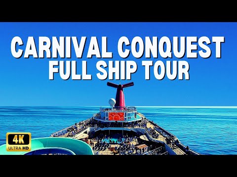 New Carnival Conquest Full Ship Tour Deck By Deck - Ultimate Cruise Ship Tour 🚢 ⚓️ 🛳
