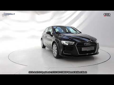 CMG AUDI SLIGO: 162D17500 Audi A3 Sportback 1.6TDI SE 110BHP Manual Brilliant Black.