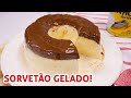 Pudim de Sorvete de Leite Ninho com Calda de Chocolate: Receita Rápida