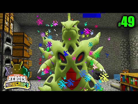 Minecraft POKÉHEROES #49 - FINALMENTE NASCEU MEGA TYRANITAR !!