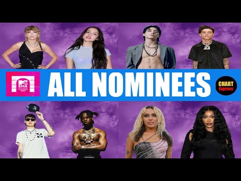 MTV European Music Awards 2023 - ALL NOMINEES | 2023 EMA's | November 05, 2023 | ChartExpress