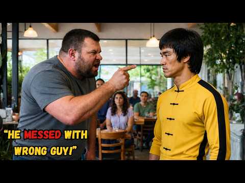 COCKY CUSTOMER PICKS A FIGHT WITH BRUCE LEE IN A RESTAURANT — INSTANTLY REGRETS HIS MOVE..