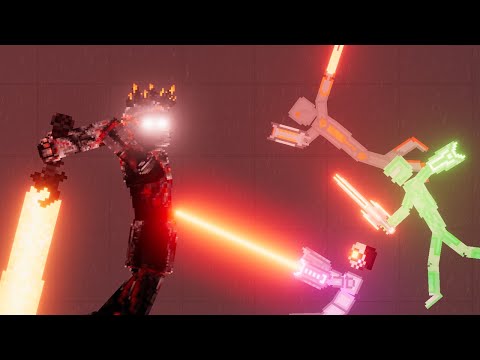 Corruption of the Divine (PP Amod) vs Super Droids vs Cybernetic Factions - People Playground 1.21.3