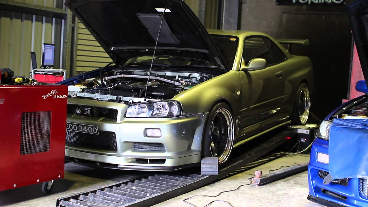 DVS Tuning Dyno Run - Nissan R34 Skyline GTR V-Spec II Nür